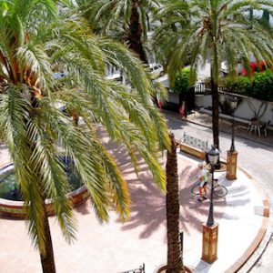 La Plaza de España en Vejer de la Frontera