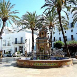 La Plaza de España en Vejer de la Frontera