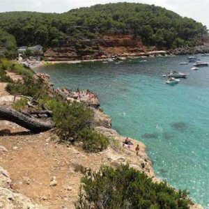 Cala Salada en Sant Antoni de Portmany en Ibiza