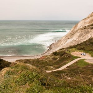 La Playa de Meñakoz en Sopela en Vizcaya