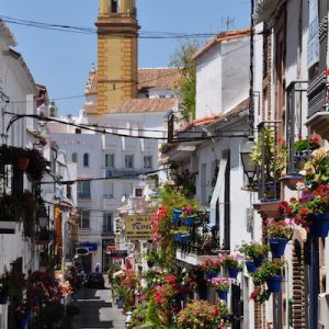 Las calles típicas de Estepona