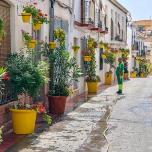 Las calles típicas de Estepona