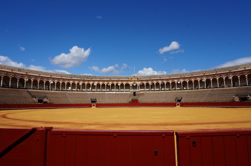 Imagen de la Plaza de Toros en Sevilla