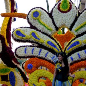 La batalla de las flores en Laredo