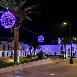 La plaza de España en Herrera del Duque