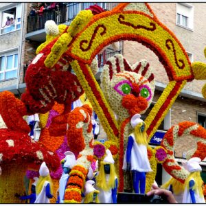 La batalla de las flores en Laredo
