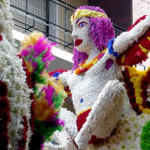 La batalla de las flores en Laredo
