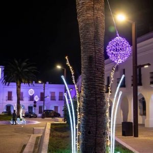 La plaza de España en Herrera del Duque