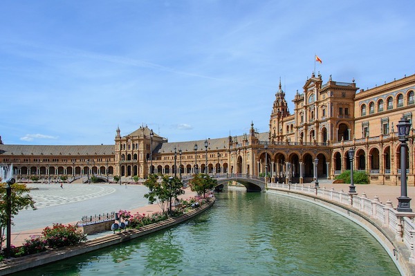 Vista del centro de Sevilla en Andalucía