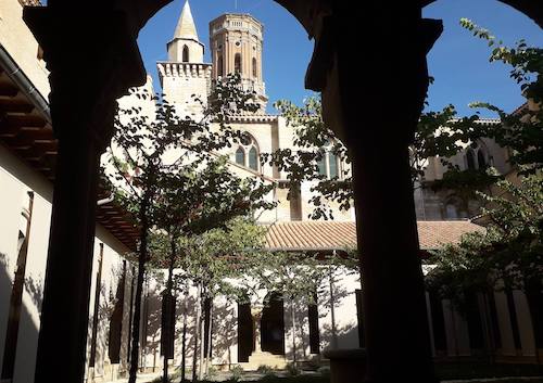 Interior del museo en Tudela en Navarra