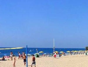 Playa de Garbí en Calella