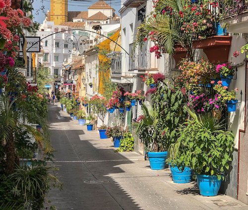 Calle de Estepona en la provincia de Málaga