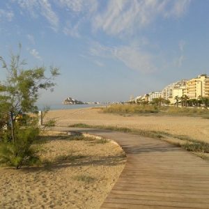 La playa Norte en Peñíscola