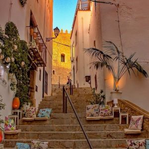 El castillo y las murallas en Peñíscola
