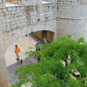 El castillo y las murallas en Peñíscola