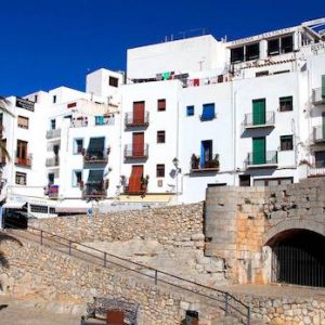 El castillo y las murallas en Peñíscola