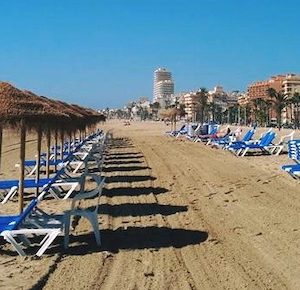 La playa Norte en Peñíscola