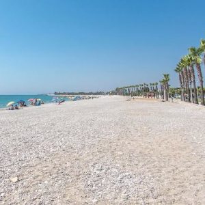 La playa de El Marjal en Alcanar en Tarragona
