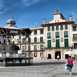 La plaza de los Fueros en Tudela