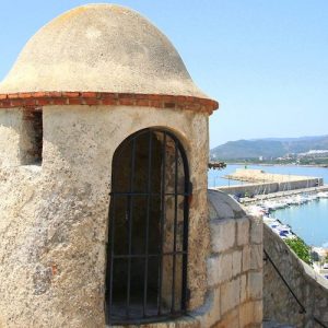 El castillo y las murallas en Peñíscola