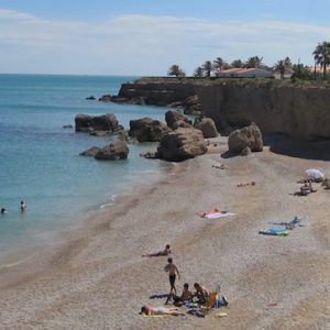 La cala del Pinar en Vinaròs