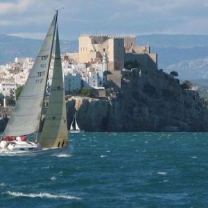 El castillo y las murallas en Peñíscola