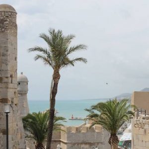 El castillo y las murallas en Peñíscola