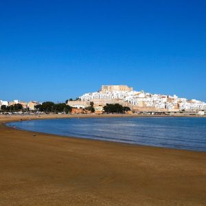 La playa Sur en Peñíscola