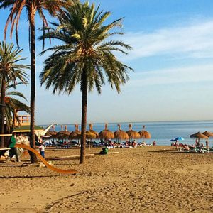La playa de Venus en Marbella