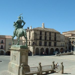 La estatua de Francisco Pizarro en Trujillo