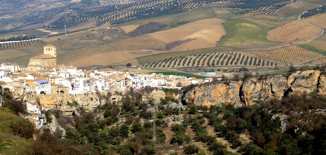 Vista de Alhama de Granada en la provincia de Granada
