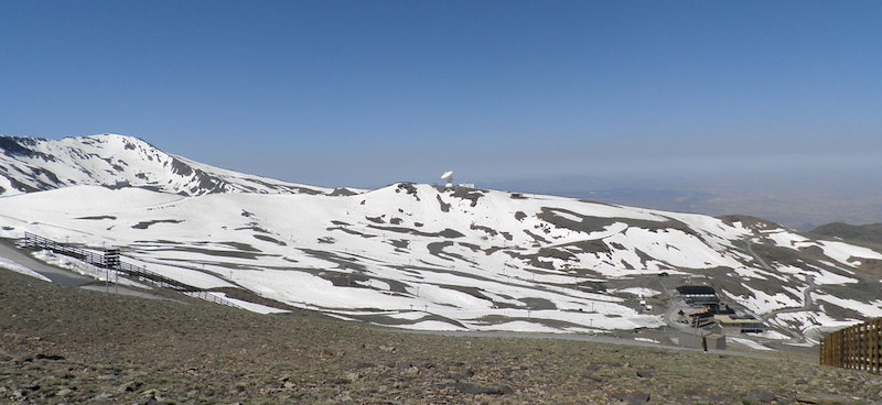 Vista de la estación de esquí de Sierra Nevada en la provincia de Granada