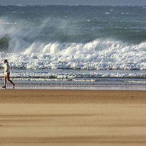 La playa de Berria en Santoña