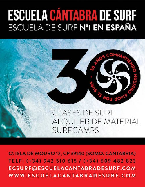 30 aniversario de la Escuela Cántabra de Surf en Somo en Cantabria