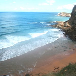 La playa de la Tablía en Suances