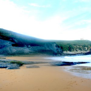 La playa del Sable en Tagle en Suances