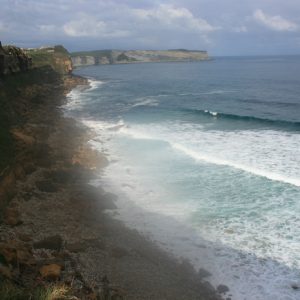 La playa de la Tablía en Suances