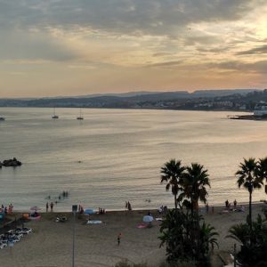 La playa del Cristo en Estepona