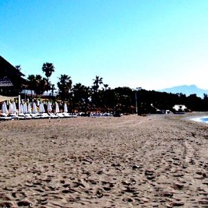 La playa de El Padrón en Estepona