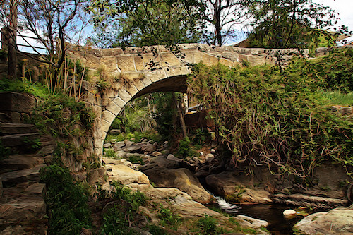 Puente de Piedralaves en la provincia de Avila