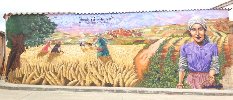 Fotografía mural de San Román de Hornija