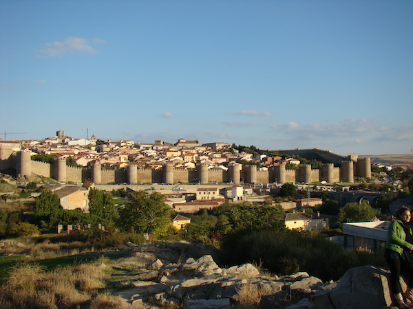 Vista de Avila desde las afueras de la ciudad