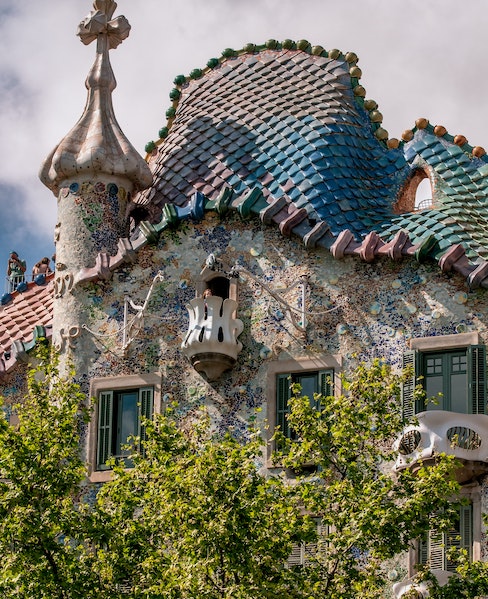 Fachada de la casa Batlló en Barcelona