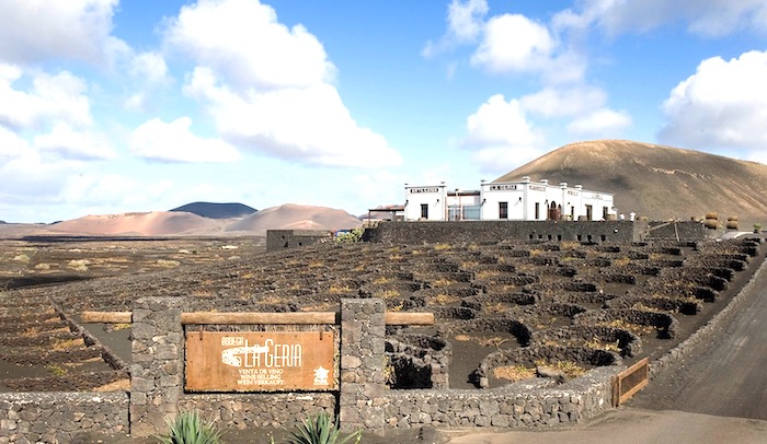 Vista de Bodegas Geria en Lanzarote