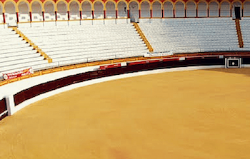 Vista de la plaza de toros de Olivenza en la provincia de Badajoz