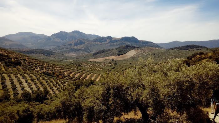 Vistas desde el monte Calvario en Carcabuey en la provincia de Córdoba