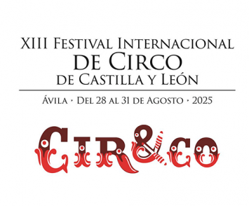 Logotipo el cartel del Festival de Circo de Castilla y León en Ávila 2025,